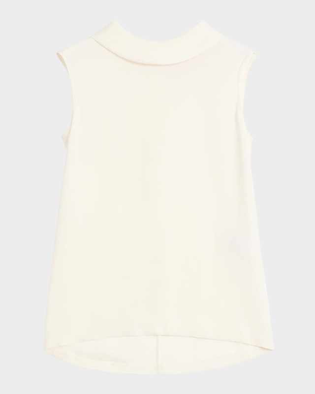 Rounded Funnel Neck Top